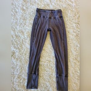 Free People Movement Charcoal Heathered Gray Leggings‎